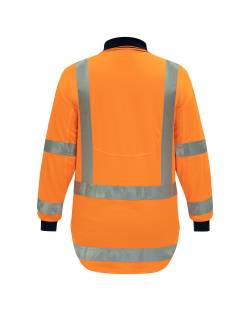 Bison Cottonback TTMC-W17 Polo, Long Sleeve